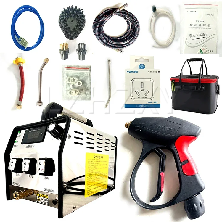 Description Picture 2 of item3.5M/5M Commercial Electric High-temperature Steam Cleaner 6-10Bar High Pressure Multi Steaming Cleaner 220V 10M