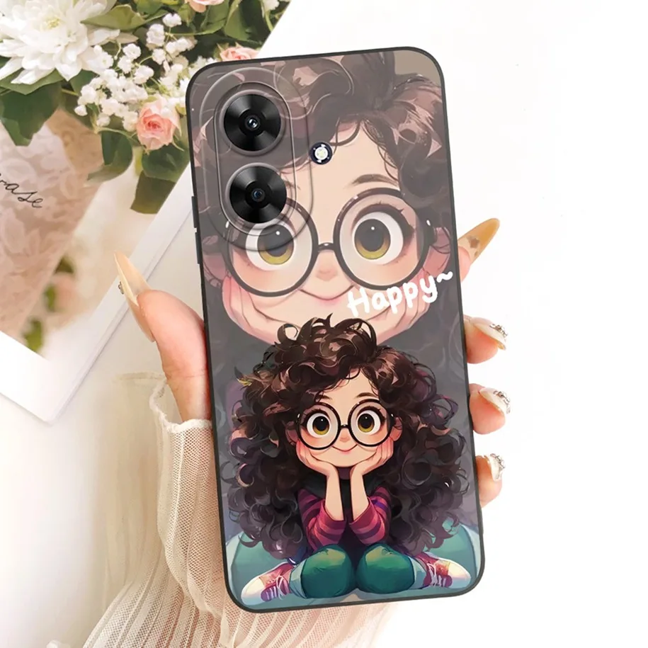 Fashion Flower Pretty Girls Soft Silicone Phone Cover