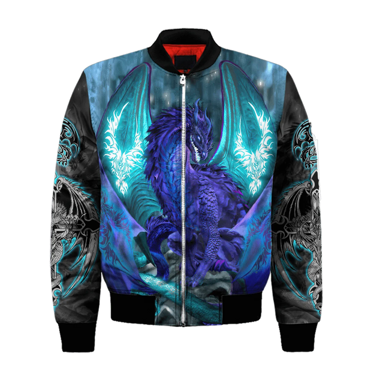 ink リメイク　Sports Jacket \" DRAGON\" dragon-baseball-jacket-mitura-
