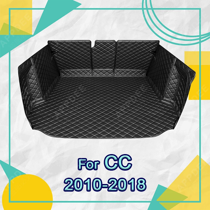 

Full Coverage Trunk Mat For VOLKSWAGEN VW CC 2010-2018 17 16 15 14 13 12 11 Car Boot Cover Pad Interior Protector Accessories