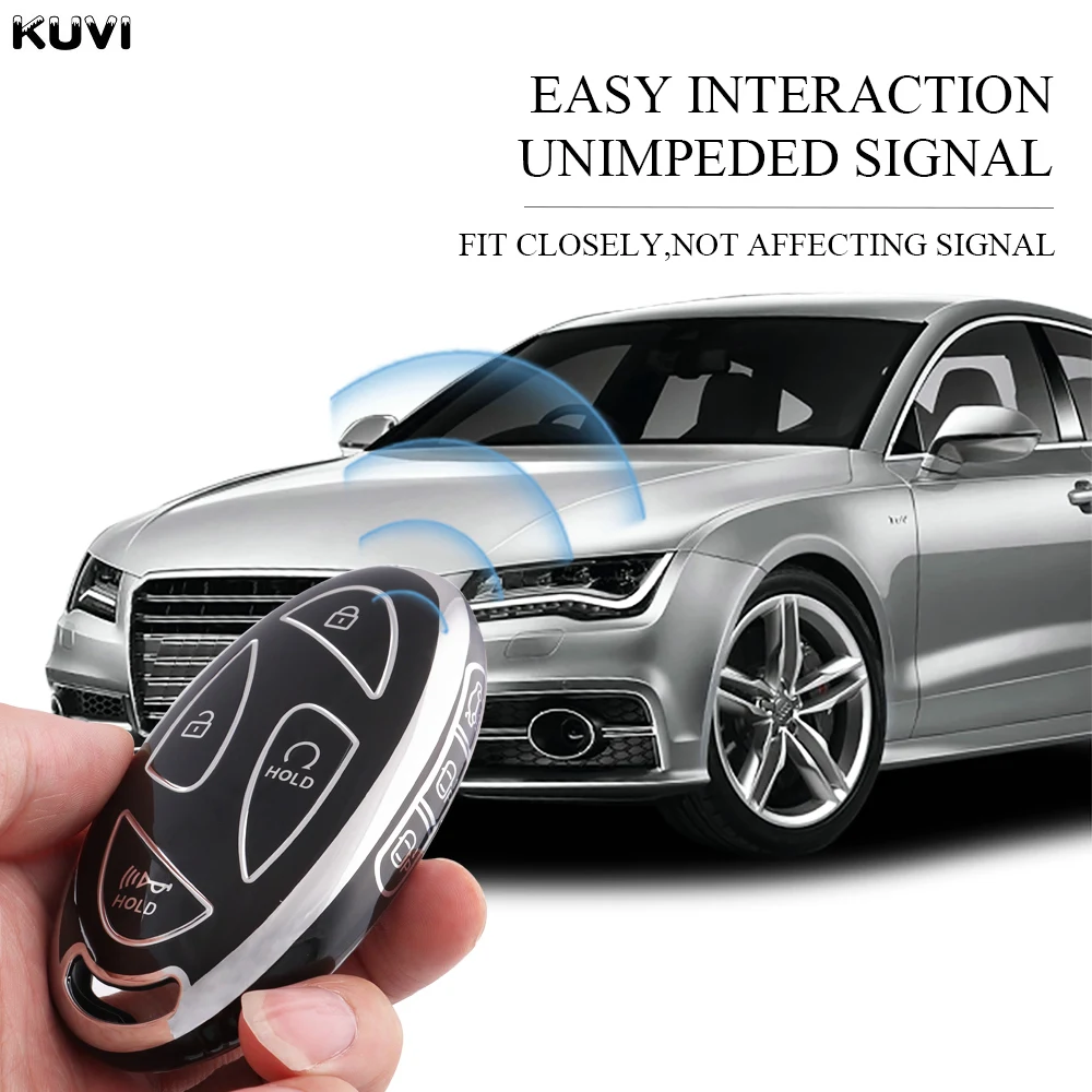 TPU Car Key Case For Xiandai IONIQ 6 New Grand Prix GN7 Kona Fob Bag Accessories