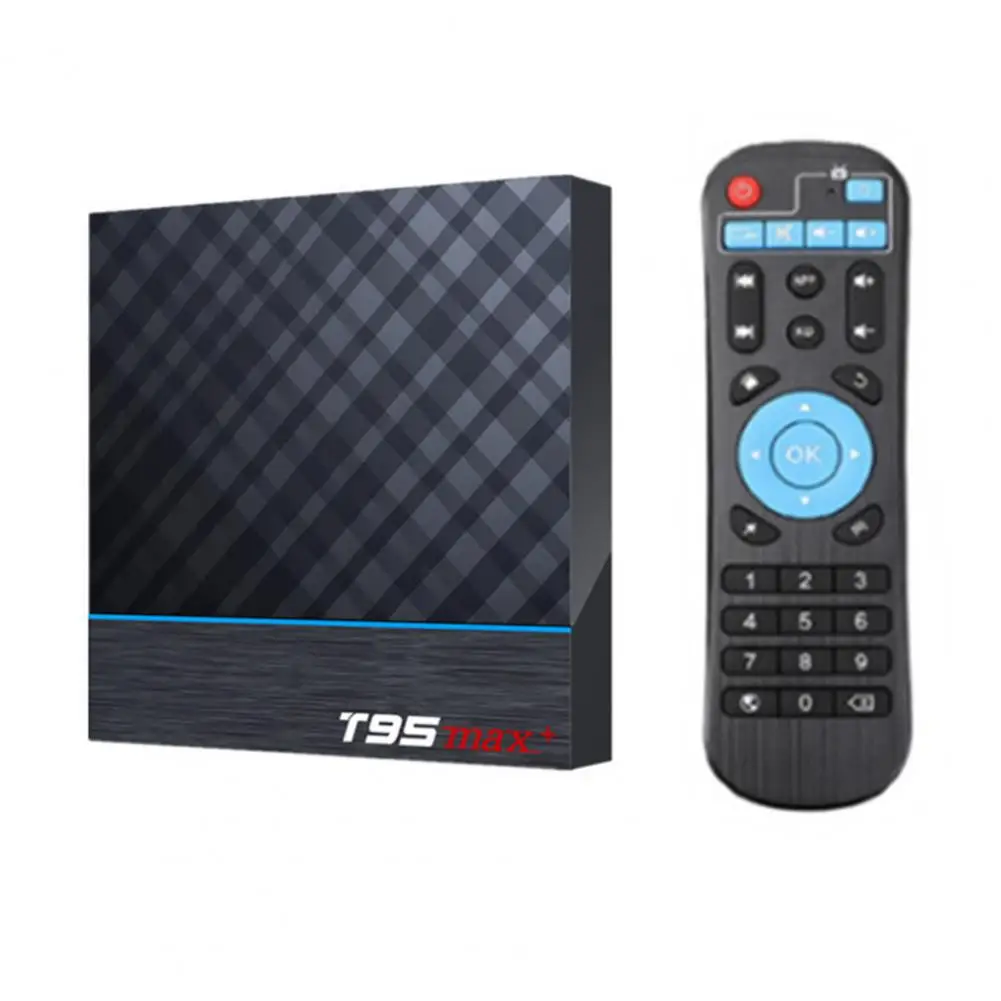 

T95MAX+ Set-top Box Compact Widely Compatible Plug Play 4GB+32GB S905X3 Quad Core TV Media Player TV-Box Easy Installation