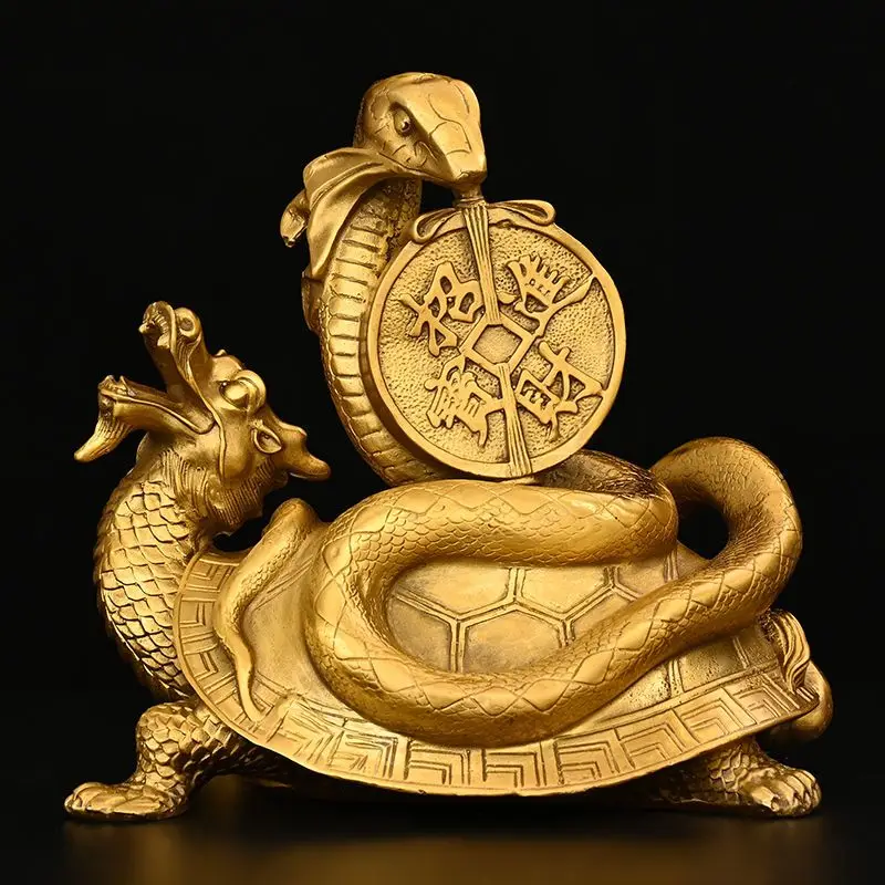 

Медные украшения Xuanwu с четырьмя животными