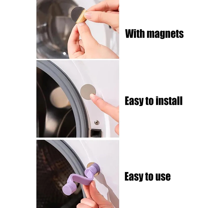 1pcs Front Loader Washer Door Prop for Keeping Dry Magnetic Safety Dryer Stopper