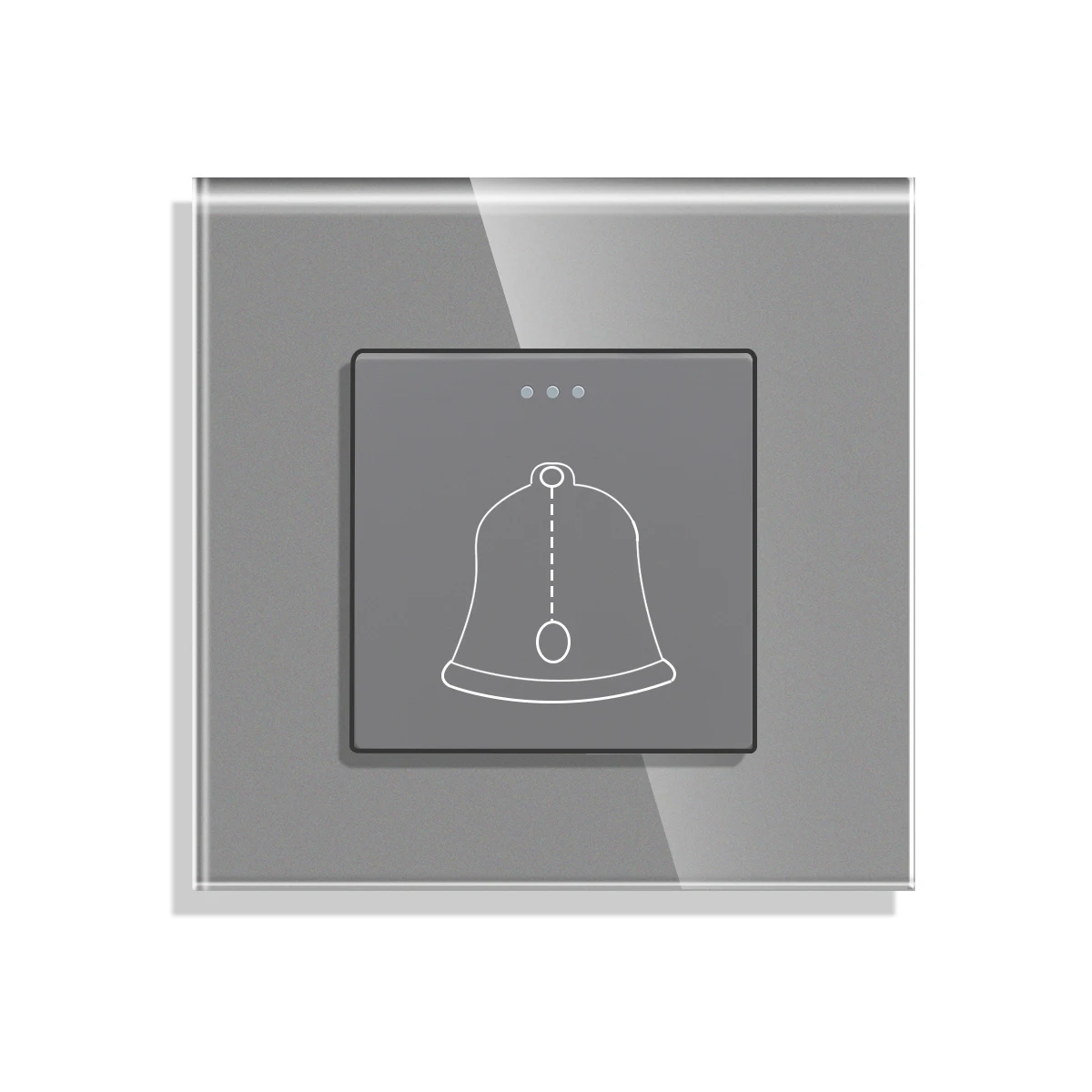 com indicador led vidro cristal temperado painel hotel campainha interruptores 03