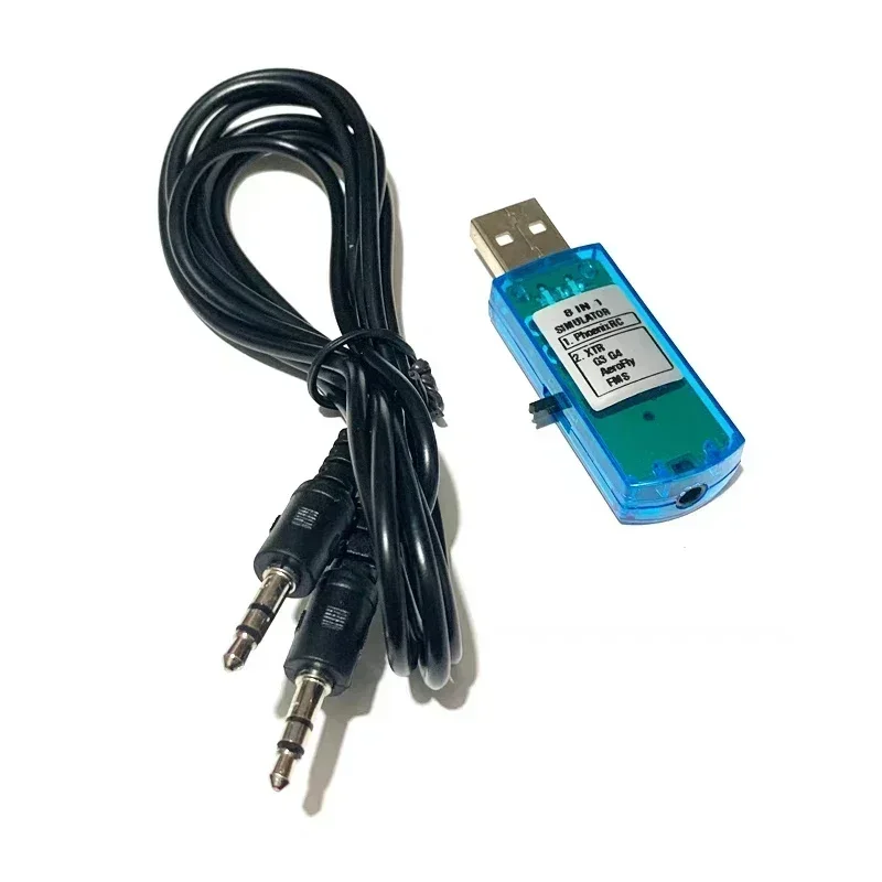 Connexion USB du simulateur de vol 8 en 1 pour PC, prêt pour hélicoptère et avion RC