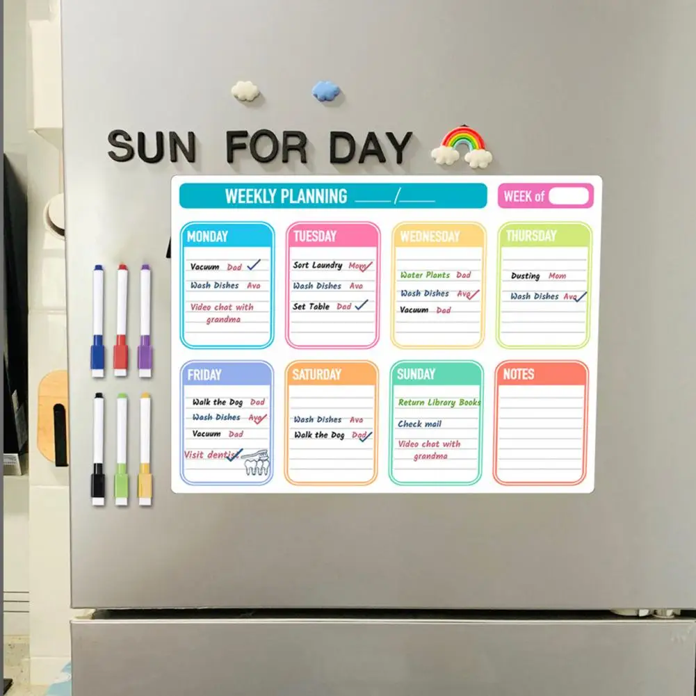 1 Set Use as a weekly planner, grocery list, to-do list, kid schedule or whatever your busy lifestyle is!