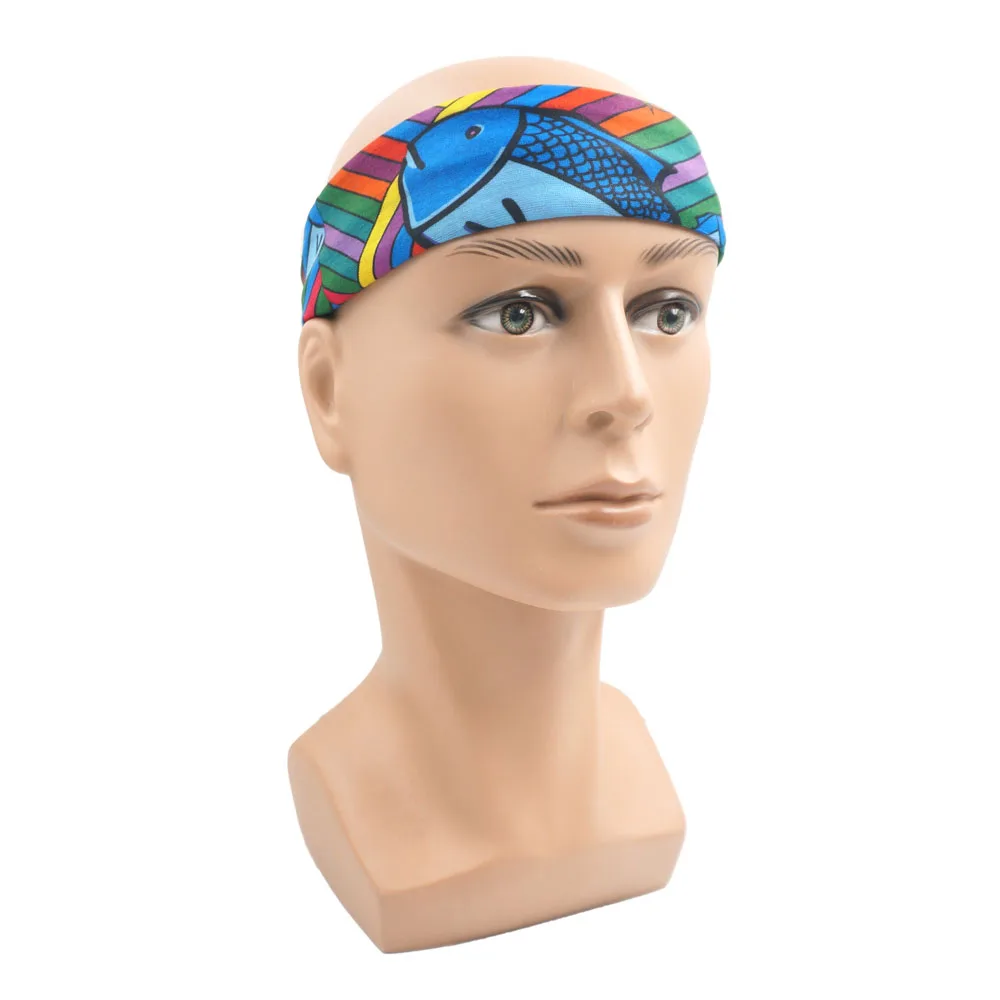 Fishing Cooling Neck Gaiter Animal Printed Dustproof Hiking Face Bandana Headband for Women Men Cycling Riding Sports Headscarf