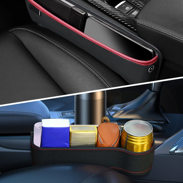 Pu Leder Auto Konsole Seite Sitz Lücke Füller Vordersitz Organizer für  Handy-Schlüssel Kleine Gegenstände Automotive Interieur