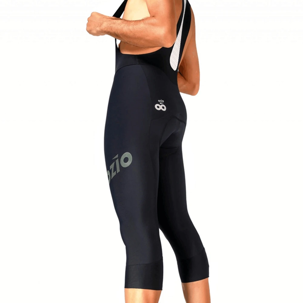 Salopette Ciclismo Uomo - Pantaloni 3/4 Imbottiti Con Bretelle - Tricot Termico Per Inverno - Foto 10