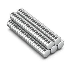 100 - Piece Set of Small Round Magnets for Home, Craft, and Educational Projects (100 Piece 6x2mm)
