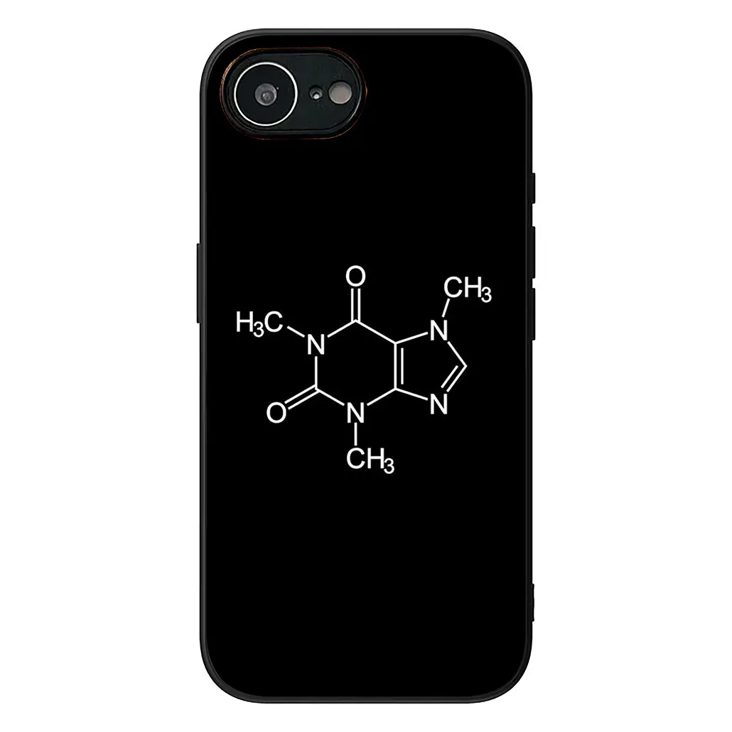 Science-Themed Silicone Phone Cover with Chemistry Design