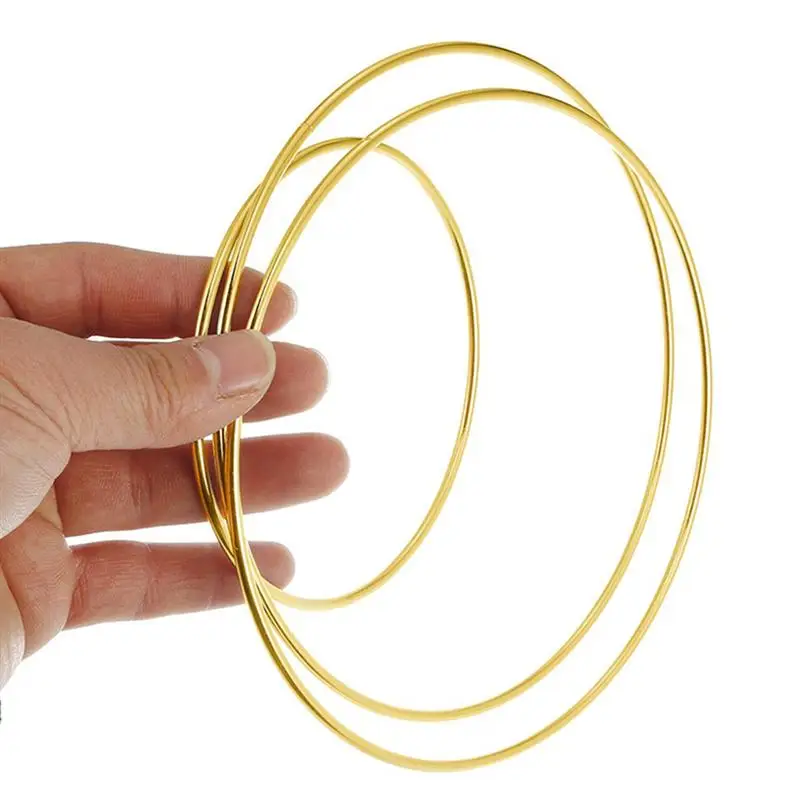 10Pcs Metal Ring Dream Catcher Wall Decoration DIY Hoop