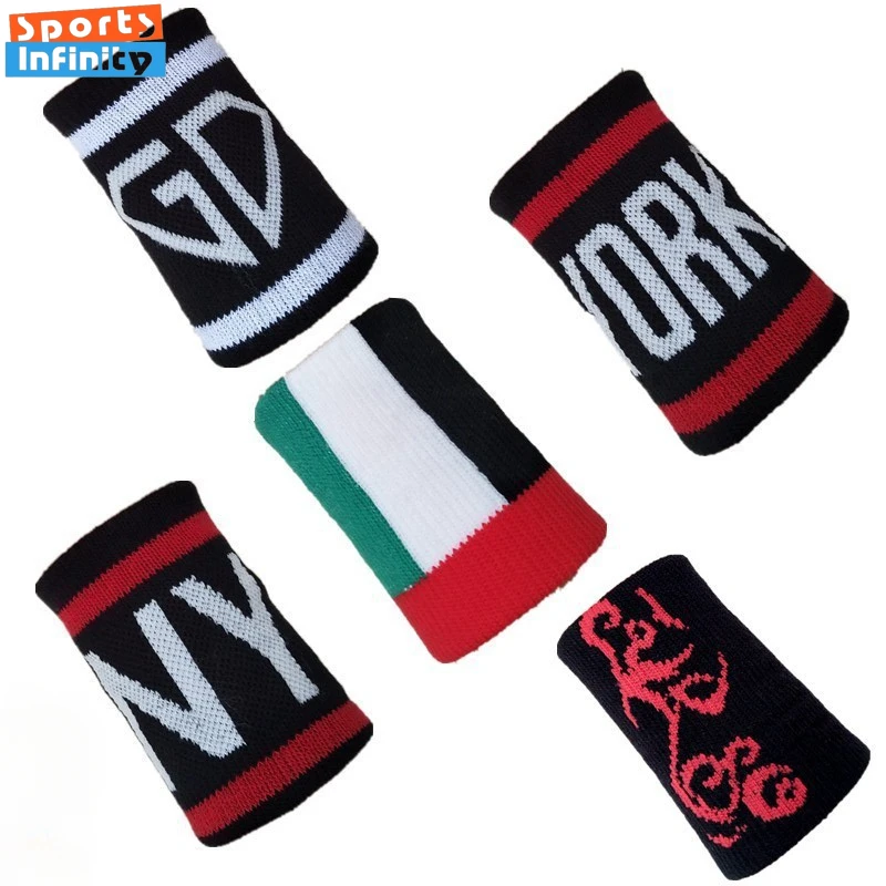 

UNISEX Cotton Printed Sport Wrist Band Sweat Absorbing Thickened Wrist Brace Wrist Support for Gym Basketball Volleyball Tennis