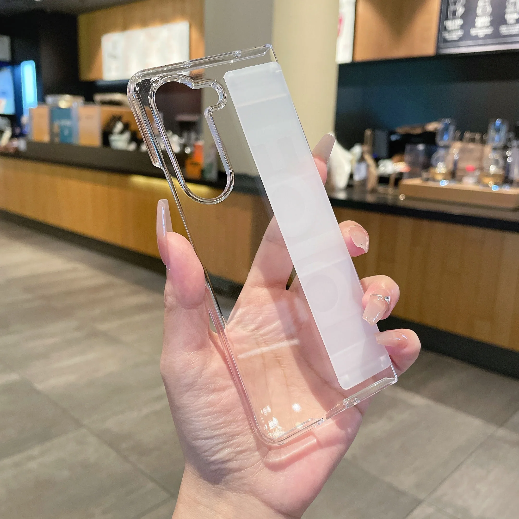 Luxury Ultra-Thin Matte Hard Cover with Soft Silicone Wrist Strap