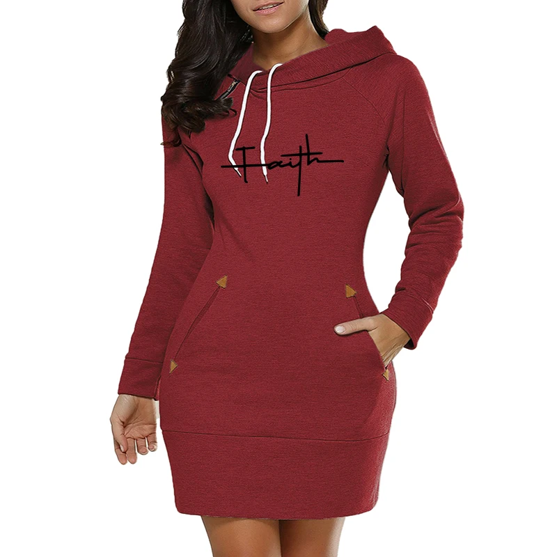 Casual Daily Simplicity Dresses Comfortable Fashion Slim Fit Pocket Long Sleeves Hoodies Womens Sweatshirts Collar Zipper Design 4