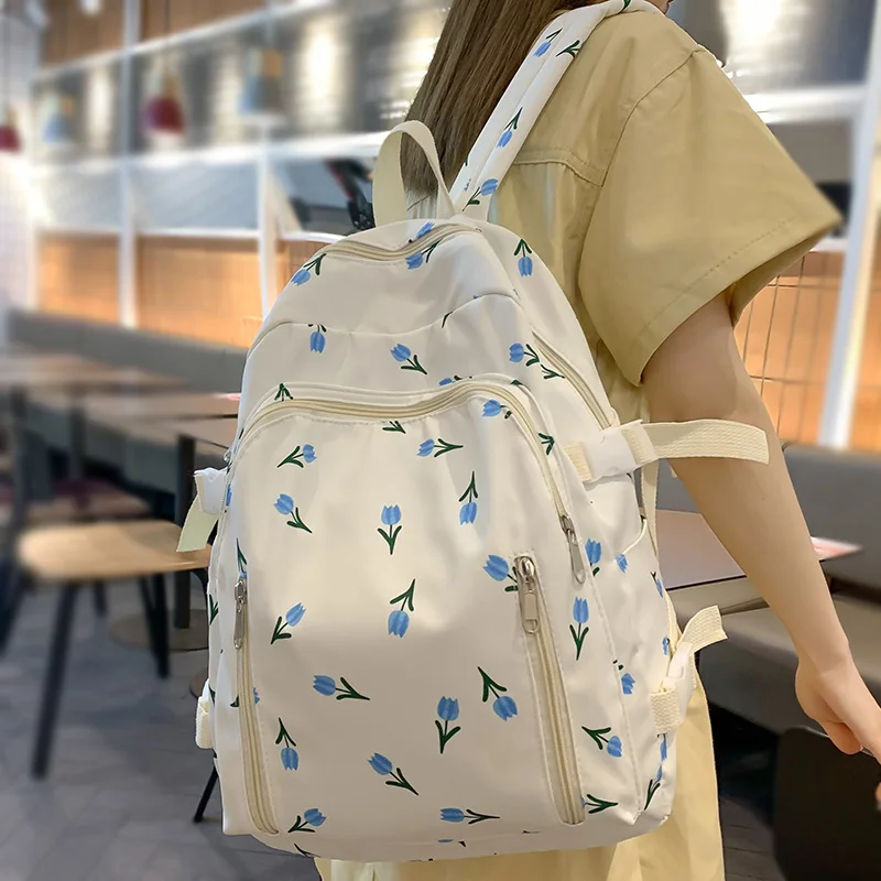 Students Waterproof Nylon Backpack for Women Multi Pocket Travel Backpacks  Female School Bag for Teenage Girls Back To School - AliExpress