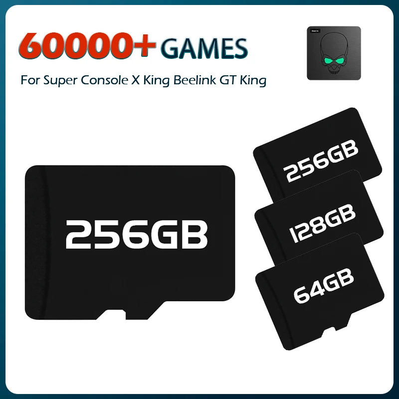 

Super Console X King Game Card For Beelink GT King/GT King Pro Game Console TV Box With 60000 Game For PSP/PS1/Sega Saturn/DC