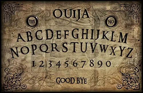 

Metal Sign Vintage Ouija Board Tin Metal Plaque Wall Decor 12x8 Inches