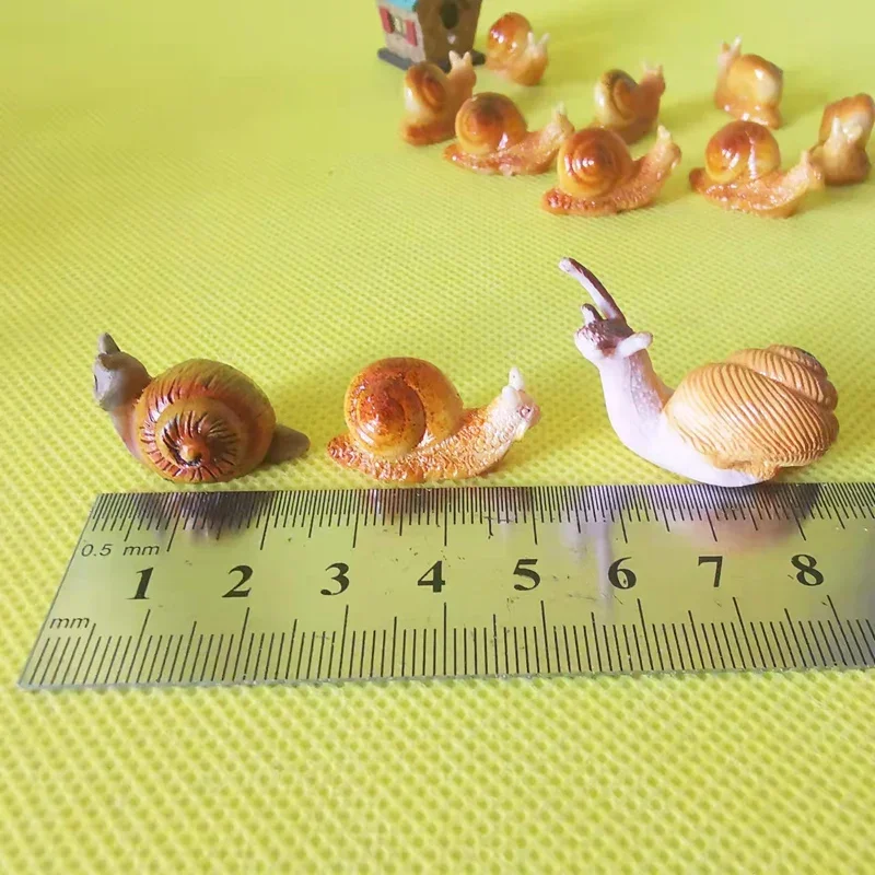 snail doll house miniatures lovely cute fairy garden gnome moss terrarium decor crafts bonsai figurine model toy 1Pcs ornament crafts miniature figurines