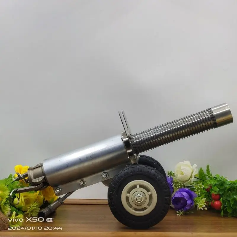 Cannon 40cm Increase Bold Ornaments Handcrafted Stainless Steel Home Feng Shui Cannon Decor, Unique Design as a Viral Hit