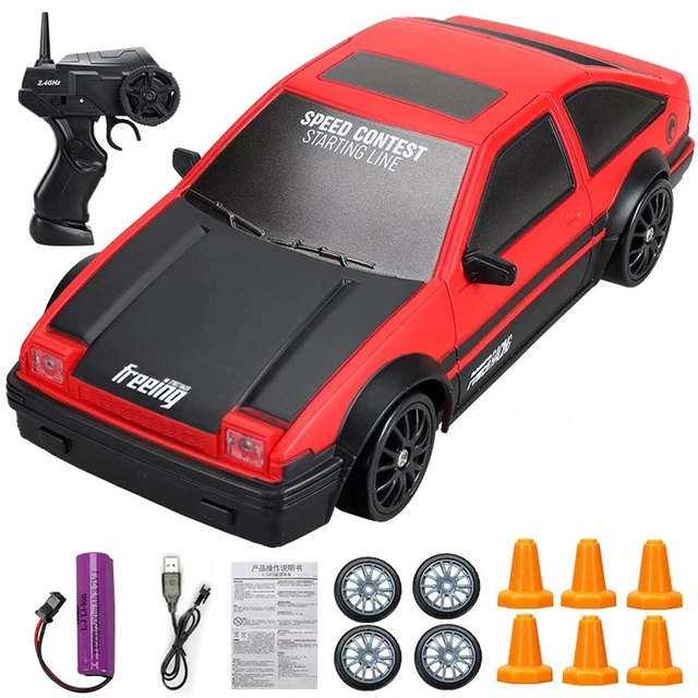 2,4G Drift Rc Coche 4WD de alta velocidad RC Drift Coche de juguete de  control remoto GTR Modelo AE86 Vehículo Coche RC Vehículo de juguete para  niños regalos - AliExpress