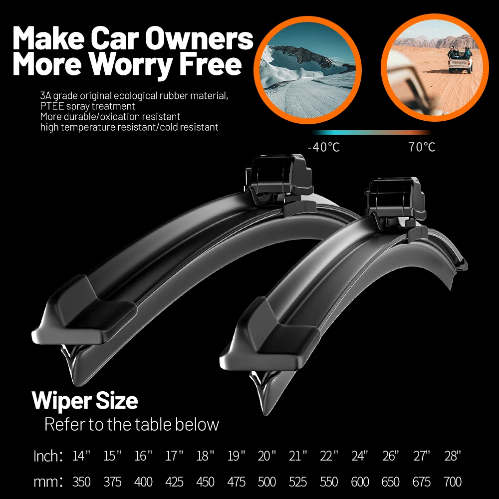 2pcs For BMW 7 Series G11 G12 2015-2022 Front Windshield Wiper Blades 2016 2017 2018 2020 2021 Windscreen Window Accessories 5