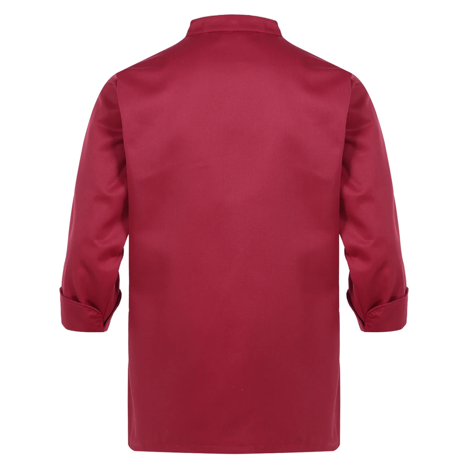 Long Service Wear Collar Bakery Cross-over Restaurant Kitchen Work Jacket Sleeve Cook Food Coat Uniform Cafe Womens Chef Mens images - 6