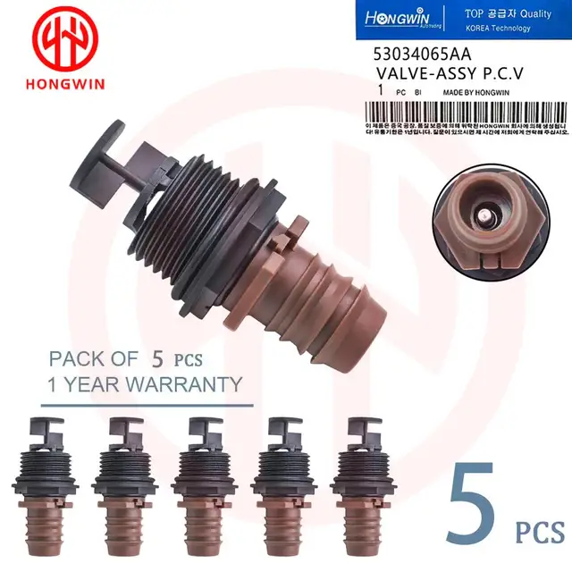 1/5/10PCS แกรนด์บวกเครื่องยนต์ระบายอากาศ PCV วาล์ว 53034065AA สำหรับไครสเลอร์,แกรนด์เชโรกี, RAM,ดาโกต้า 1