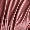 Luxury Satin Fitted Sheet Embroidered Solid Color Mattress Cover with Elastic Band Bed Sheet Bed Linen High-end Rayon Bedsheet 4