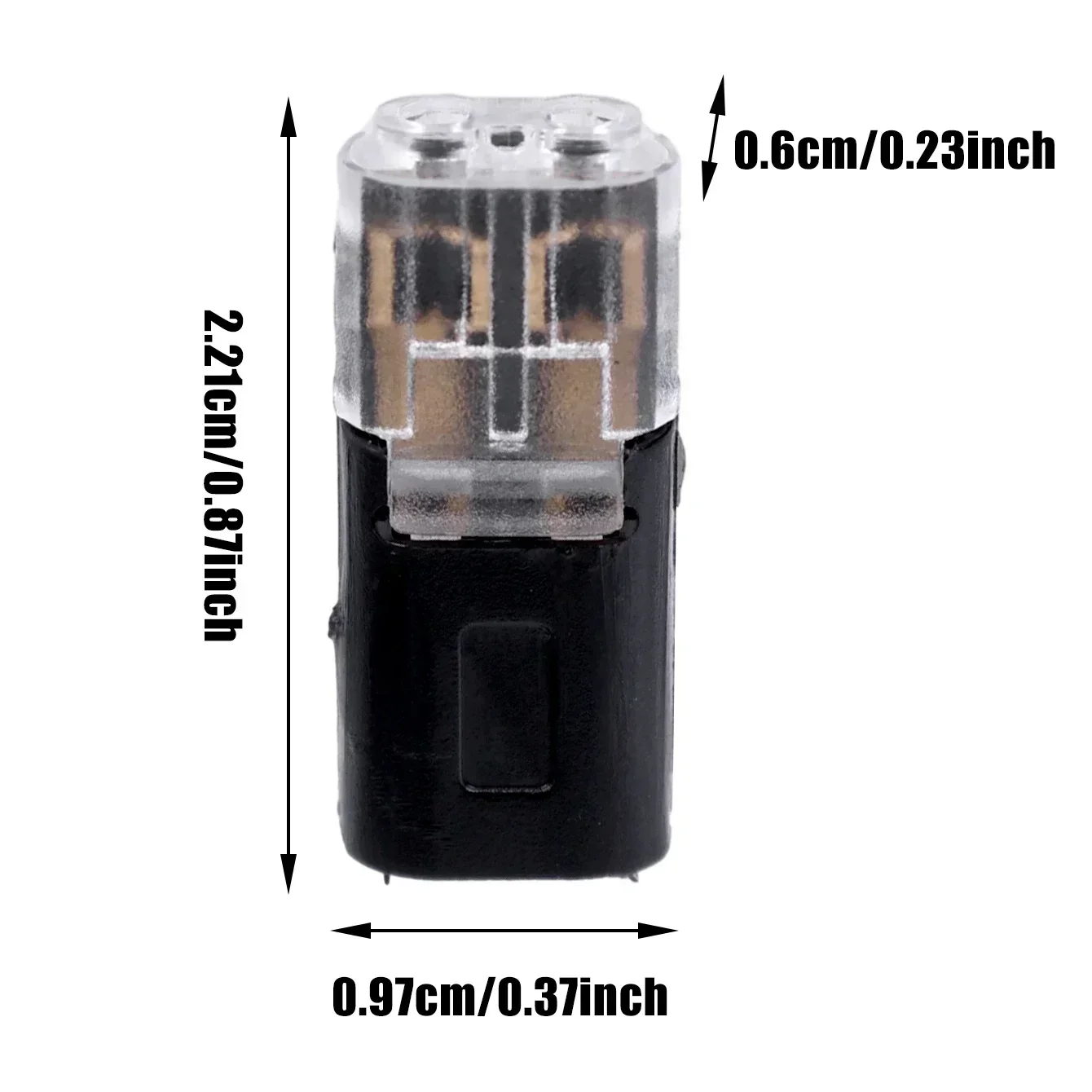Dual Wire Waterproof Quick Connectors with Locking Buckle and Snap Clamp