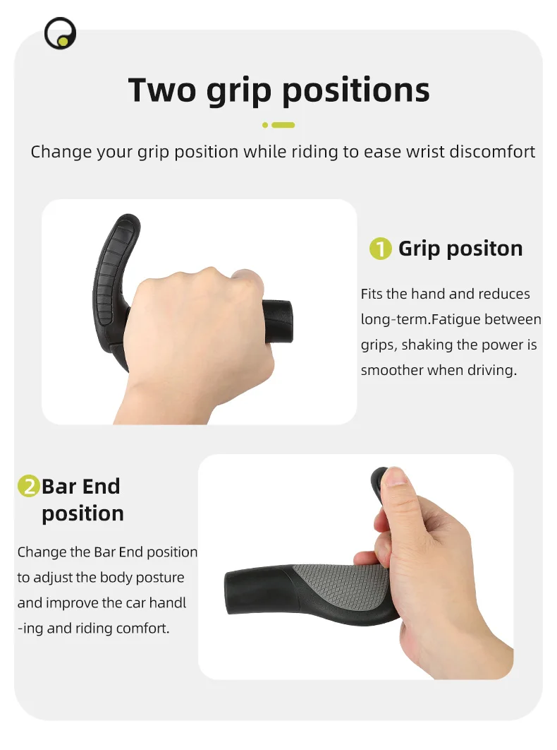 ERGON Mountainbike-Lenkergriffe GP1 GP3 GP5 Fahrrad Bar End Mount Klemmgriff Ergonomie Gummi Rennrad Lock Grip – Detail 9