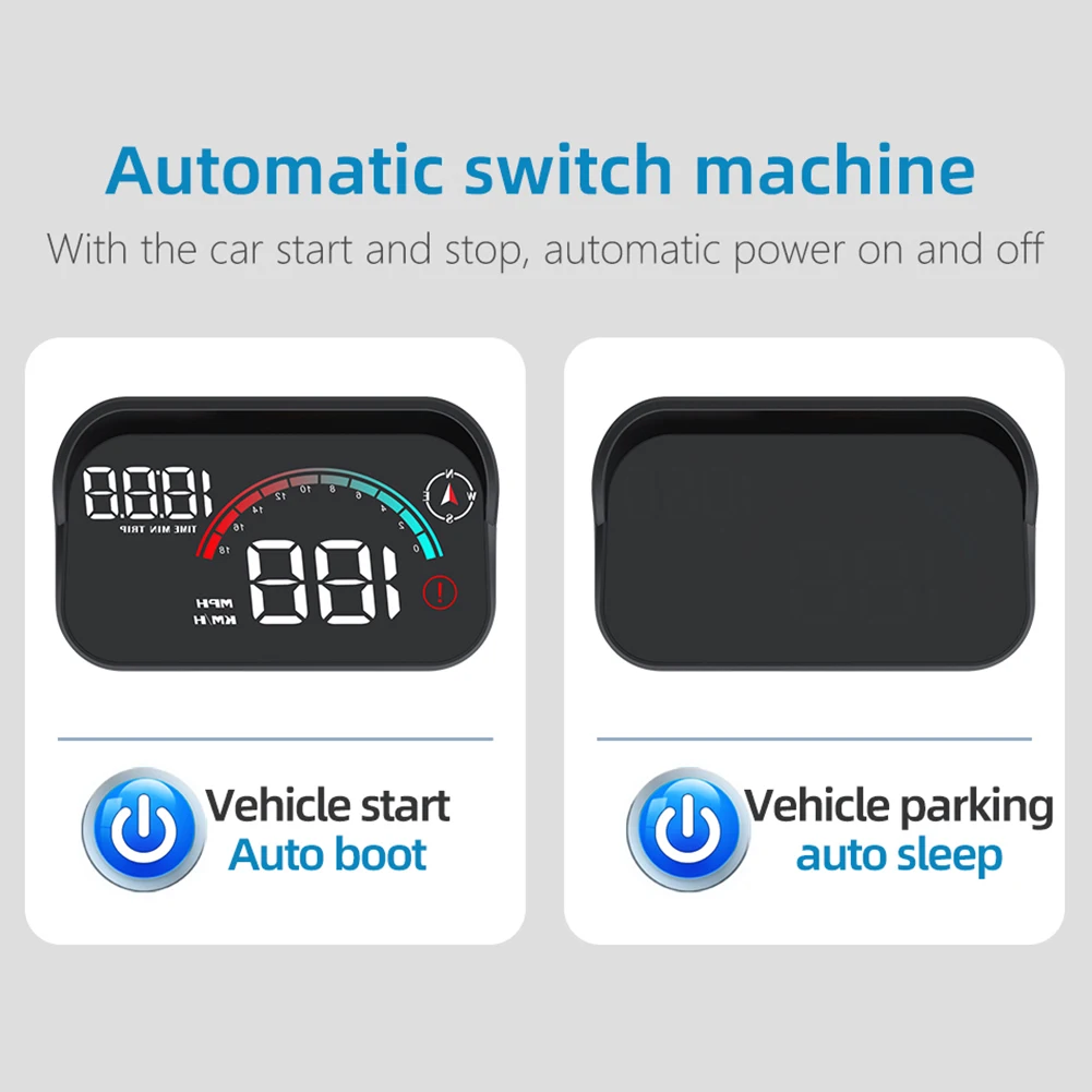 RPM MPH   ũ  HUD  溸  GPS ӵ,  Ÿ , ڵ GPS HUD LCD ÷