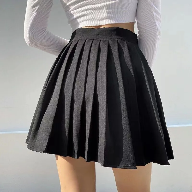 Elastic Waist Pleated Mini Skirt for Women Summer Party