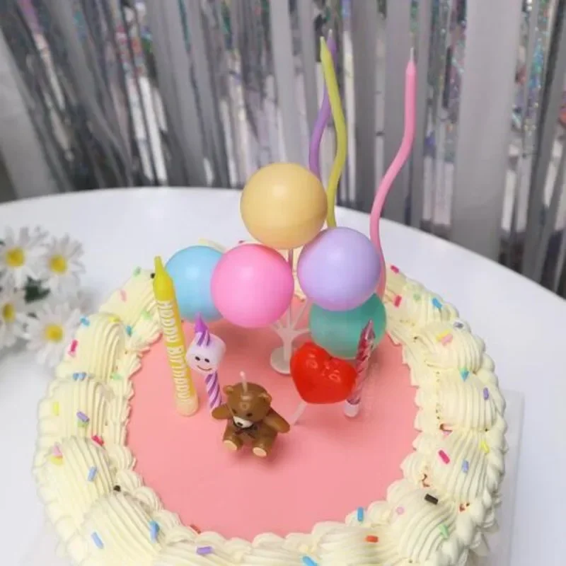 Romantic Twisted Spiral Birthday Candles Elegant Long Curved Cake Toppers for Valentine’s Day Anniversaries Dinner Decorations