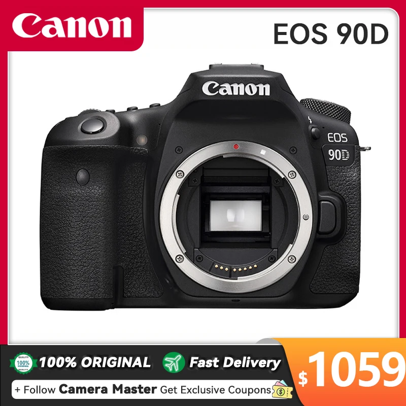 C-mera-compacta-digital-Canon-EOS-90D-DSLR-SLR-foco-autom-tico-de ...