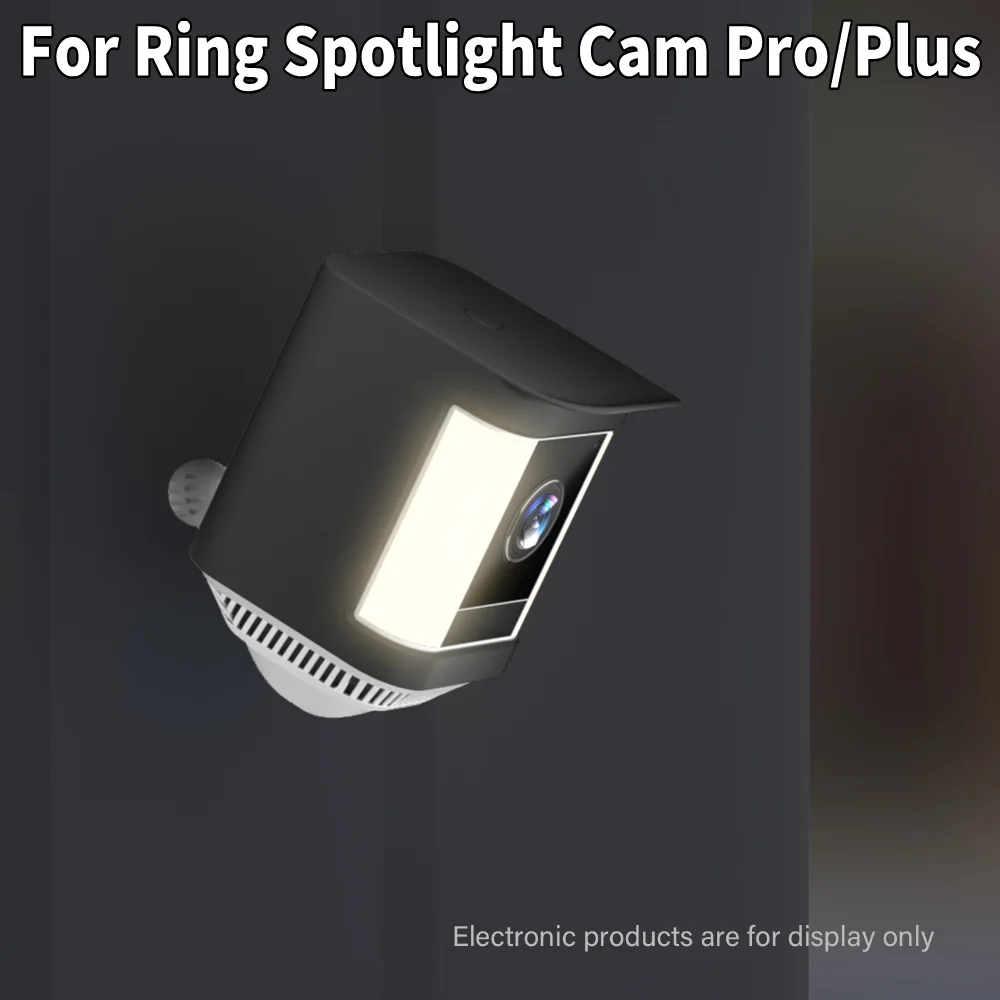 For Ring Spotlight Cam Pro/Cam Plus Protective Case Silicone Security Camera Protective Case Monitor Camera Cover