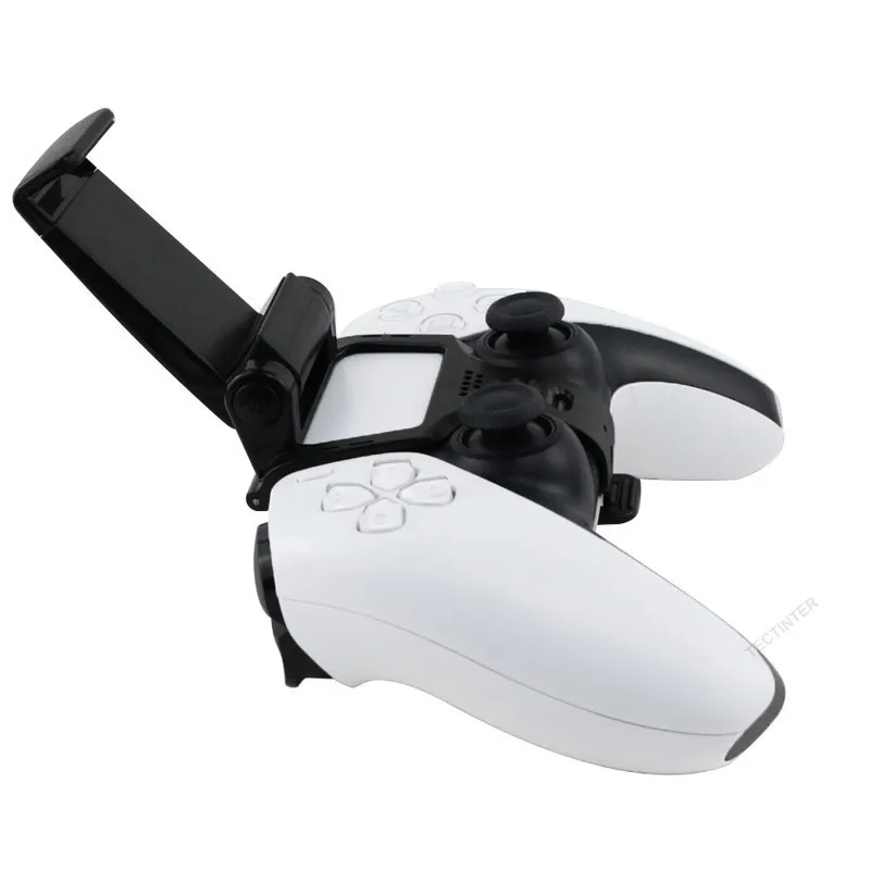 PS5 컨트롤러 용 휴대 전화 스탠드 Gamepad 액세서리 스마트 그립 장착 브래킷 정장 PS5 용 조정 가능한 너비