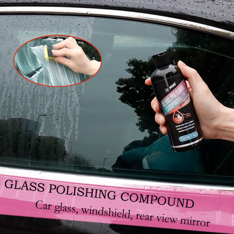 Car Glass Oil Film Remover Polishing Compound Windshield Cleaner Glass