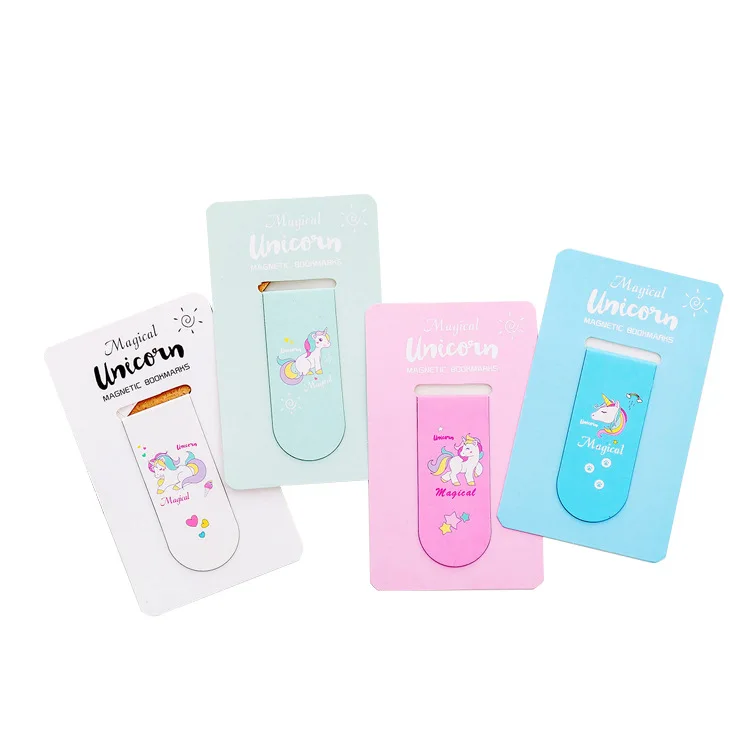 Unicorn Magnetic Bookmark for Pages Books Readers Creative Student Supplies Stationery