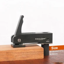 

MFT Style Workbench Bench Dogs Adjustable Clamp With 19MM 20MM Drill Bit Aluminum Alloy Black Toggle Modify Quick Clamps Tool