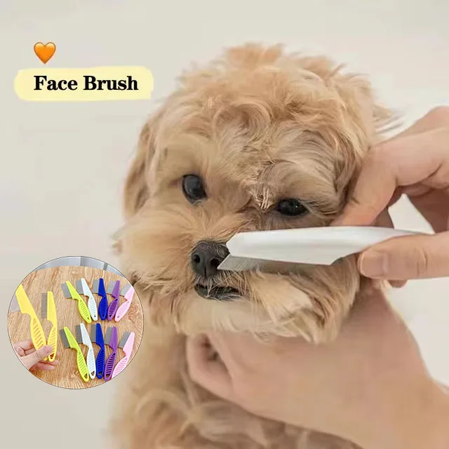 1/2pc Pet Hair Shedding Comb Stainless Steel Flea Comb for Cat Dog Pet Comfort Flea Hair Grooming Comb Dog Brush Grooming Tools Best Sellers In Pet Supplies
