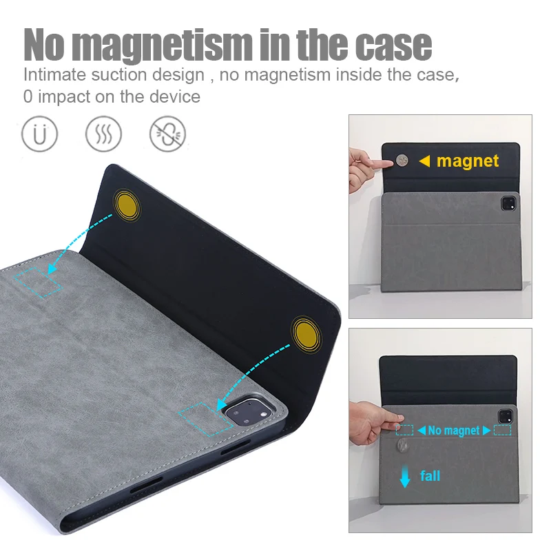 Ardissi-capa Magnética para Ipad Capa Folio Impermeável com Porta Lápis Ipad Pro m2 12.9 5th 6th Generation 2023 2023 2023 - Imagem 3