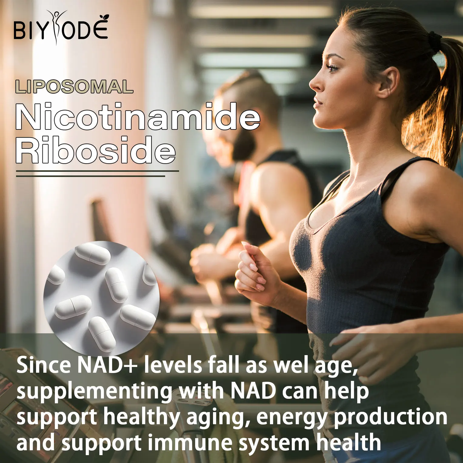 Nad supplements NAD+ supplement capsule-liposomal nicotinamide riboside resveratrol quercetin for anti-aging energy focus-80pcs