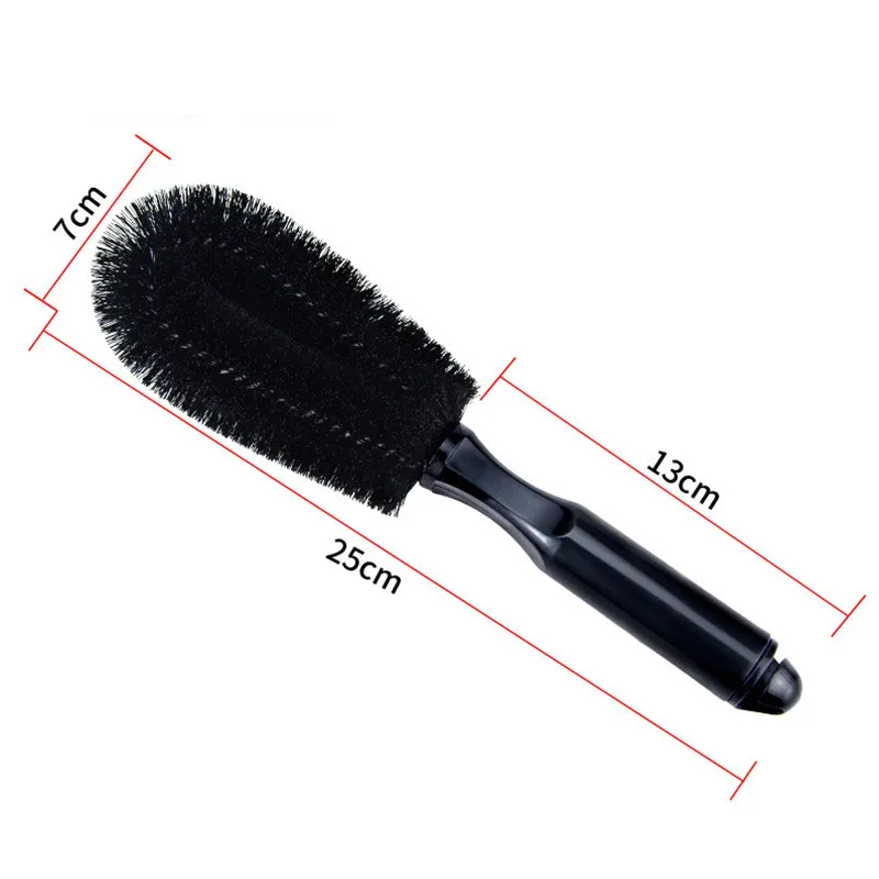 Wheel Brush Car Wheel Brush Tire Cleaning Brushes Tools Car Rim Scrubber Cleaner Duster Handle Motorcycle Truck Wheels Detailing Brush