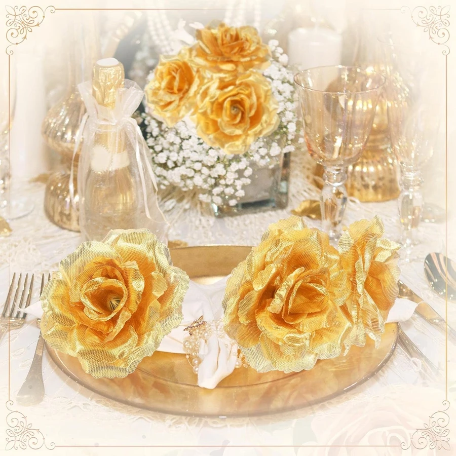 5/10 Stück künstliche Blumenköpfe Rose Hochzeit Zuhause Zimmer Festival Dekor Braut Outdoor Garten Hof DIY Halloween Tisch Geschenkbox – Detail 2