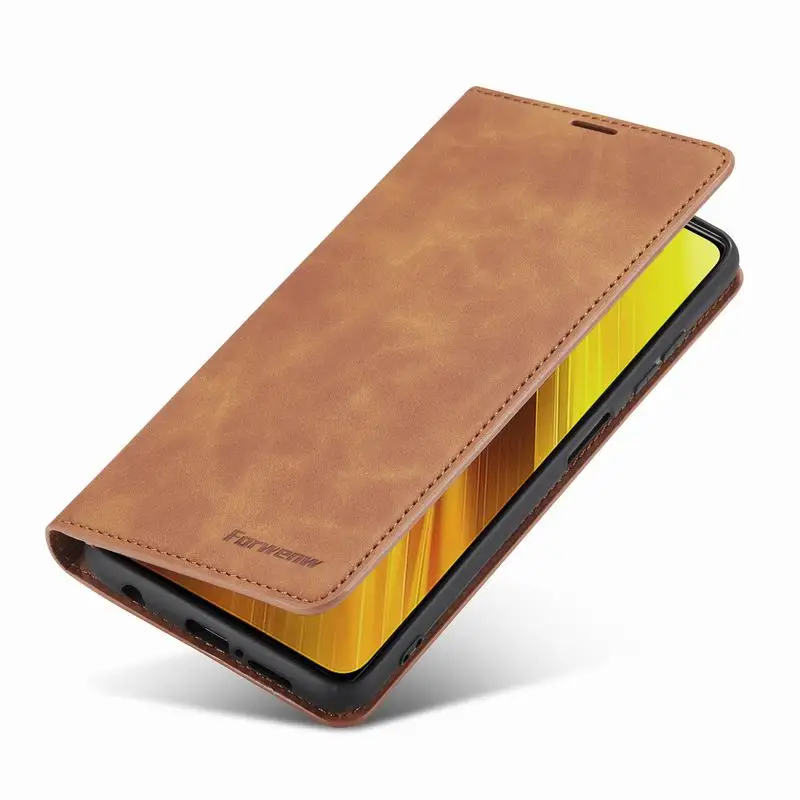 Anti-Scratch Leather Case On Poco X3 NFC GT M2 Pro M3 F3 Flip Cover For Xiaomi Mi 11 Lite 10T 11T Pro X3 NFC Phone Case