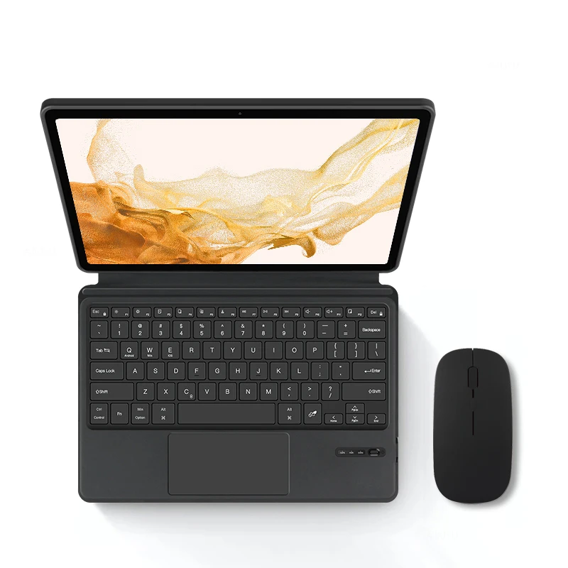 

Keyboard Case Russian Arabic French Hebrew Spanish Korean Portuguese For Samsung Galaxy Tab S8 Plus 12.4" SM-X800 X806 S8+Tablet