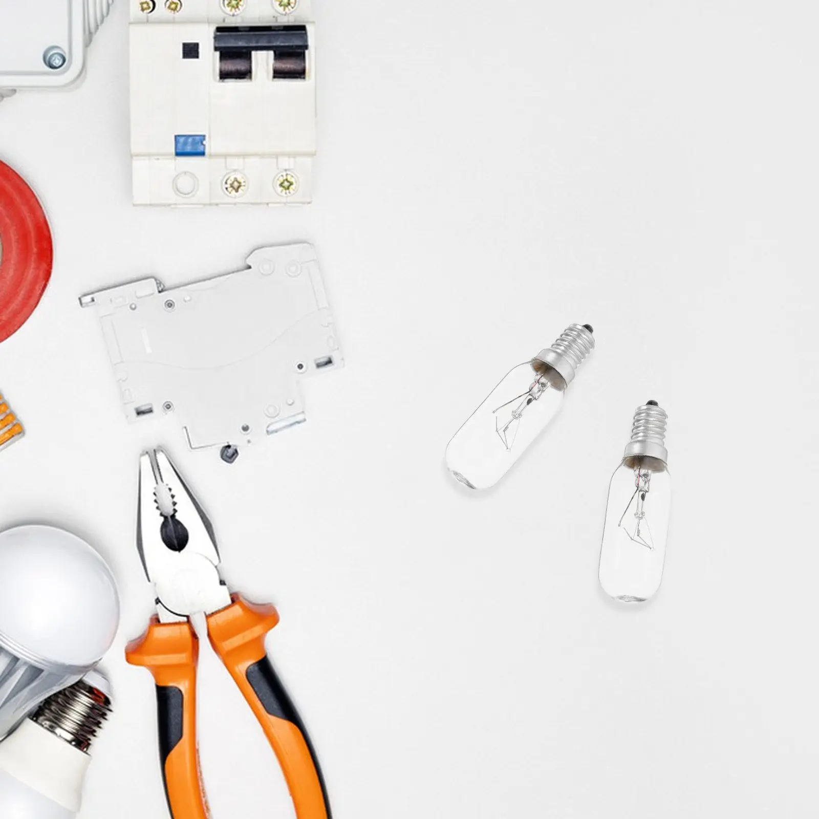 2Pcs E14 가전 전구 고휘도 에너지 효율적인 LED 레인지 후드 전구 주방 스토브 재봉틀 오븐용