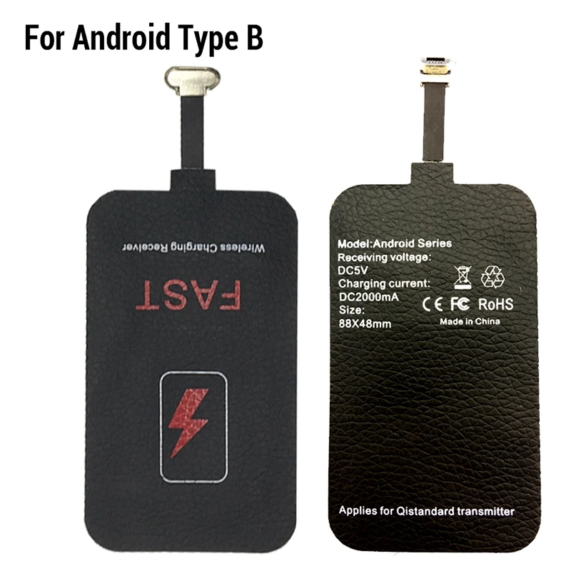Wireless receiver 10W Wireless Receiver Suitable for Type-C Mobile Phone Receiver Patch 2A Fast Charge